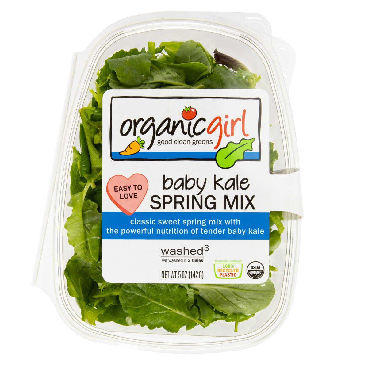 Organicgirl Organic Spring Mix & Baby Kale Blend 5 OZ