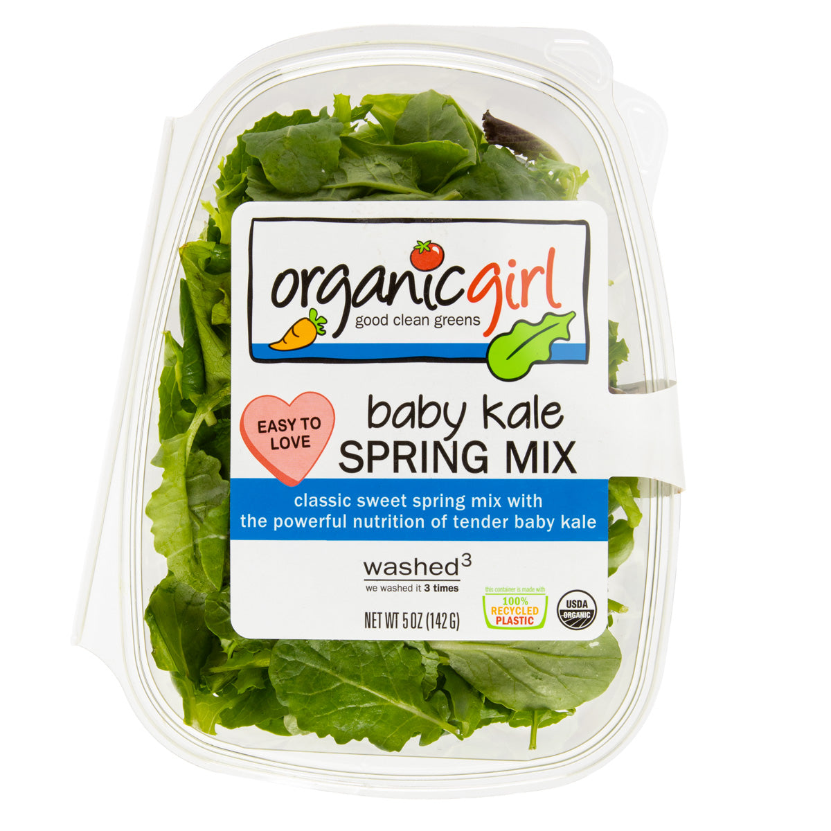 Wholesale Organicgirl Organic Spring Mix & Baby Kale Blend 5 OZ- Bulk
