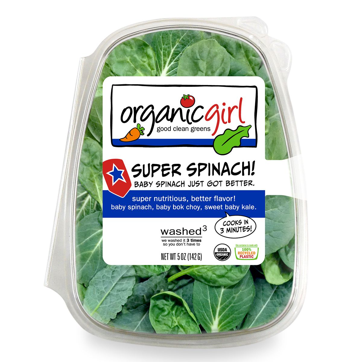 Wholesale Organicgirl Super Spinach 5 OZ- Bulk