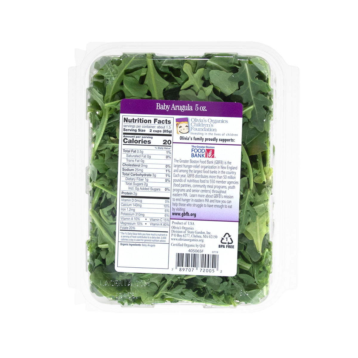 BoxNCase Organic Arugula 5 OZ