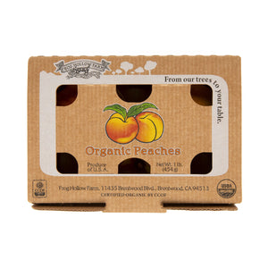 Wholesale Frog Hollow Farm Organic Peaches 1 LB-16ct Case Bulk