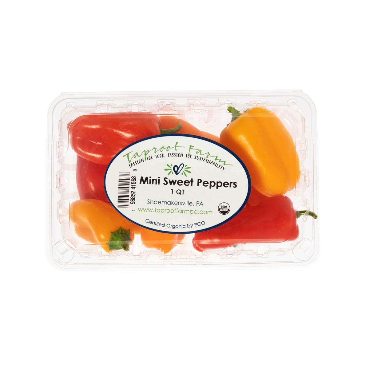 Wholesale Taproot Farm Organic Mini Sweet Peppers 32 Oz Box-10ct Case Bulk