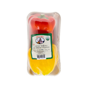 Wholesale Eli & Ali'S Organic Red & Yellow Pepper 2 Pack 10 OZ-6ct Case Bulk