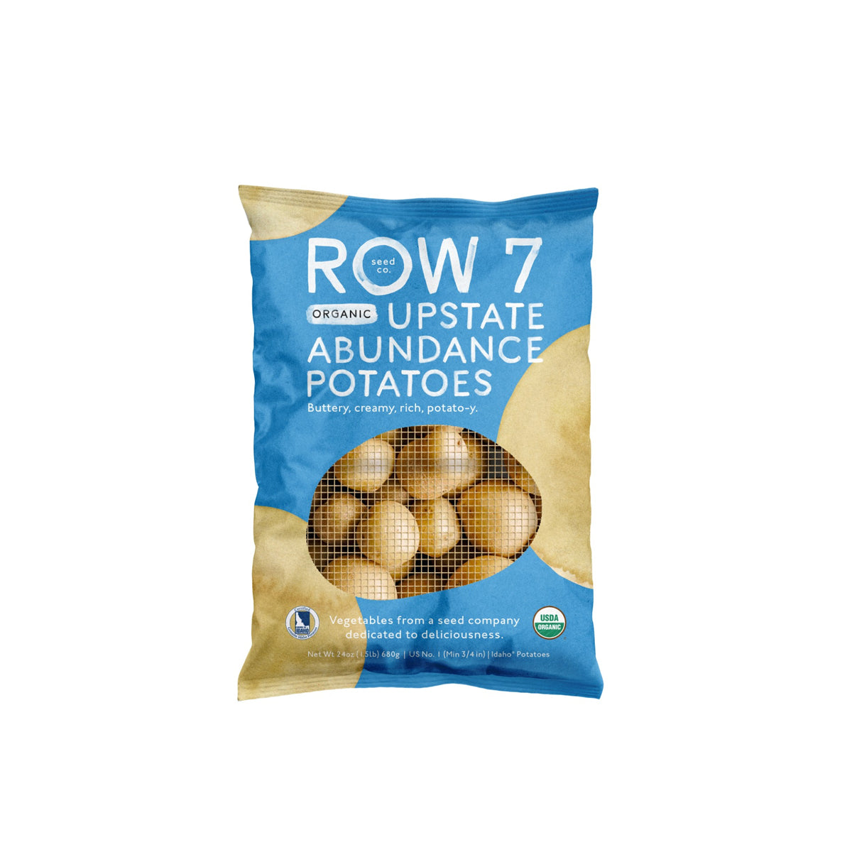 Wholesale Row 7 Seed Company Organic Row 7 Upstate Abundance Potato 1.5 LB- Bulk