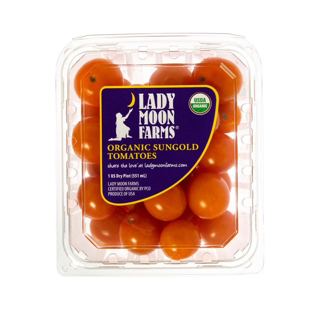 Lady Moon Farms Organic Sungold Cherry Tomatoes 1 PT