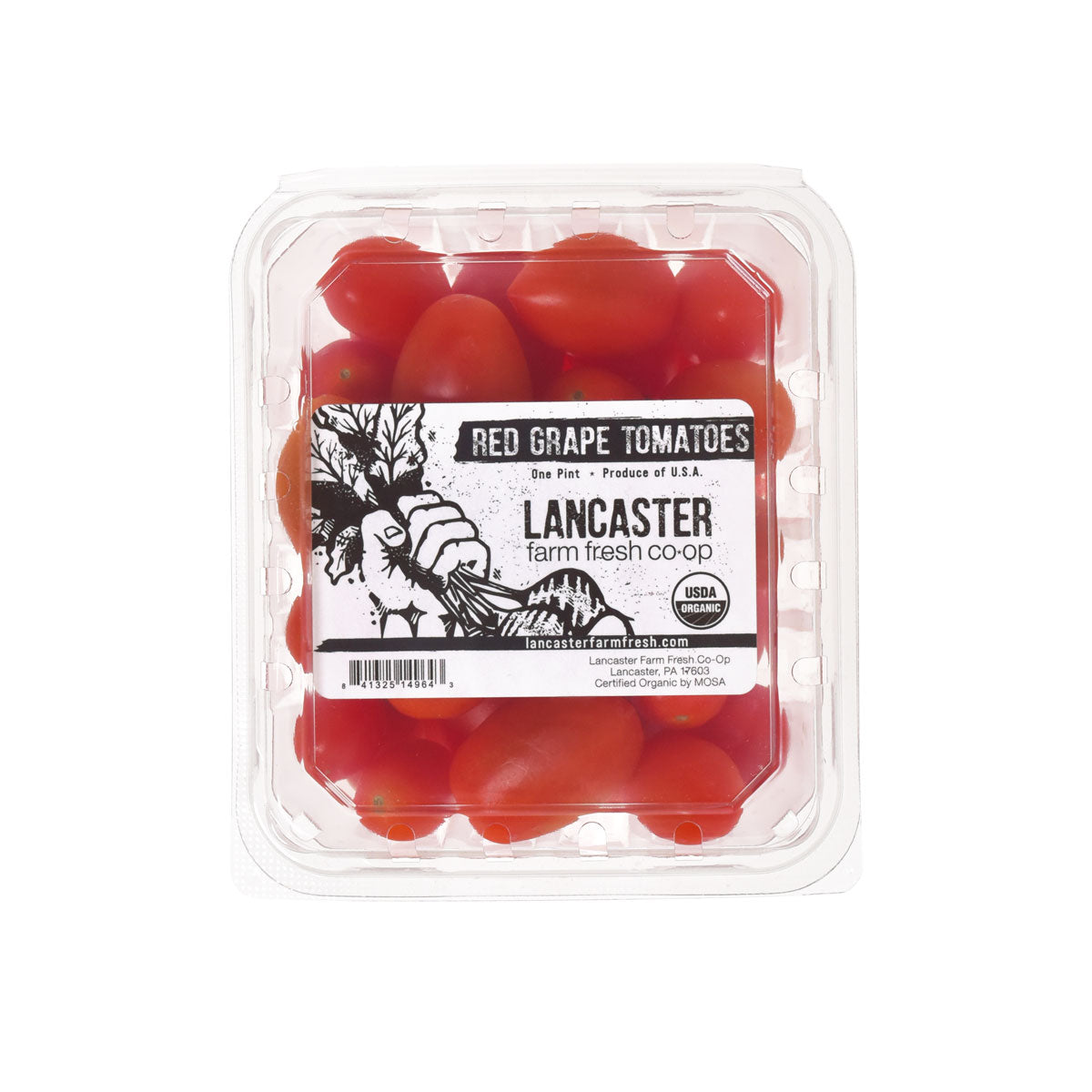 Wholesale Lancaster Farm Fresh Organic Red Grape Tomatoes 1 PT-12ct Case Bulk