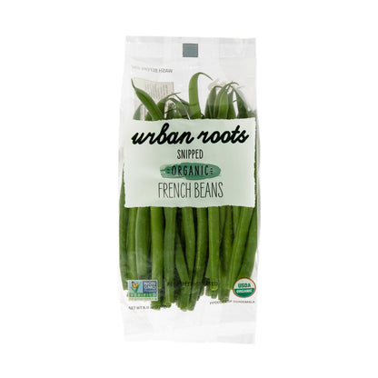 Wholesale Urban Roots Organic Snipped French Beans 8 OZ- Bulk