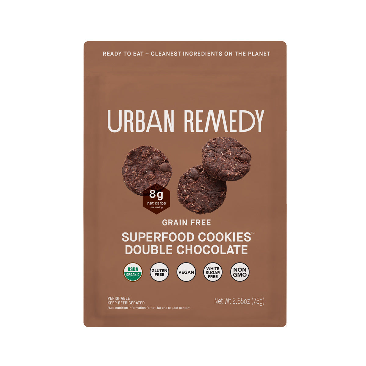 Urban Remedy Double Chocolate Cookie Bite Size 2.36 OZ
