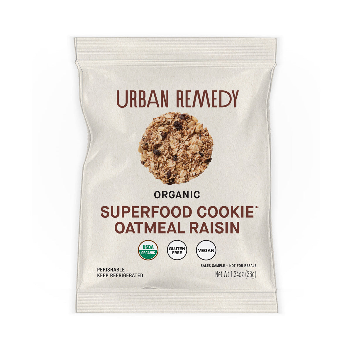 Urban Remedy Oatmeal Cookie 3" 1.34 OZ