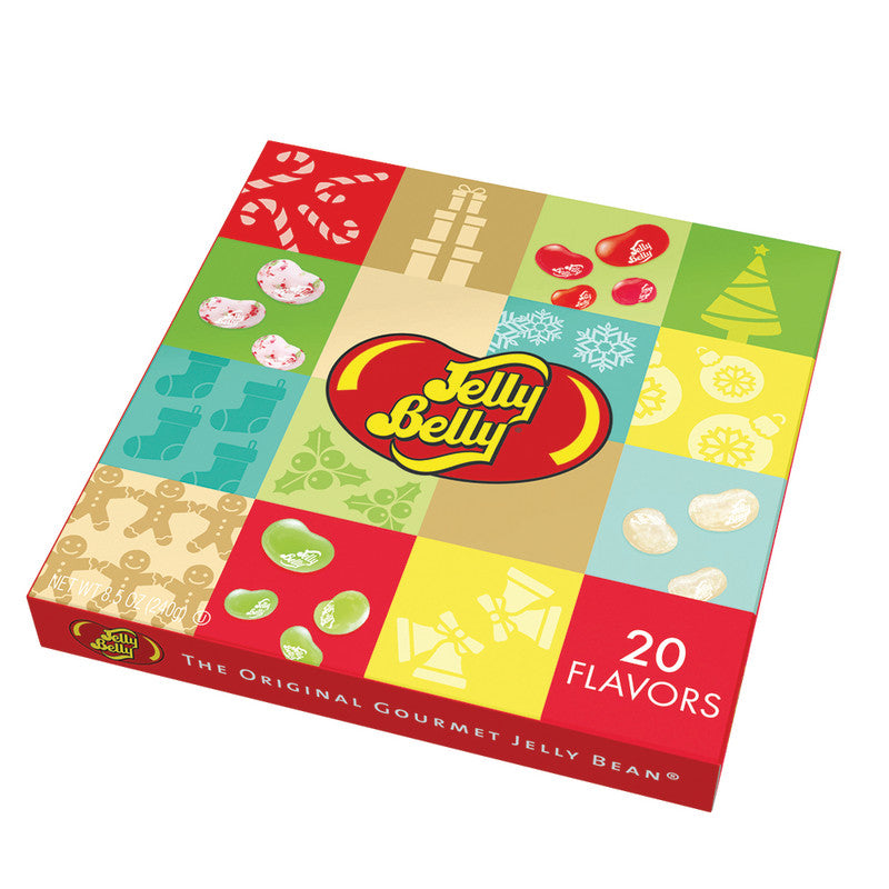 Wholesale Jelly Belly 20 Flavor Christmas 8.5 Oz Gift Box- Bulk