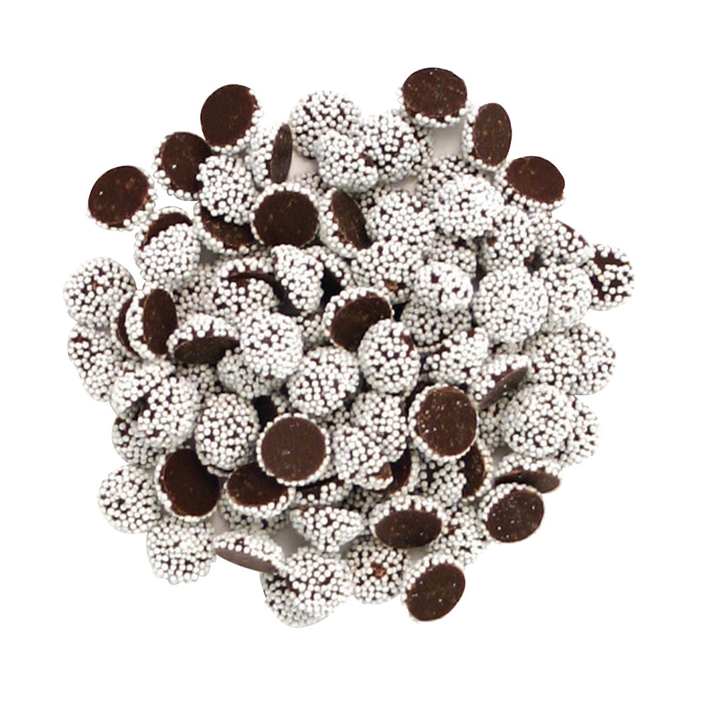 Wholesale BoxNCase Dark Chocolate Mini Nonpareils With White Seeds- Bulk
