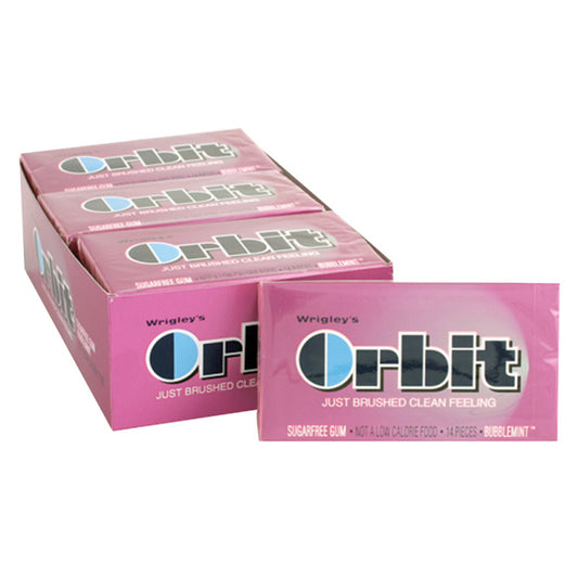 Wholesale Orbit Sugar Free Bubblemint Gum- Bulk