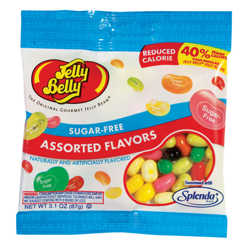 Wholesale Jelly Belly Sugar Free Assorted Jelly Beans 3.1 Oz Peg Bag Bulk