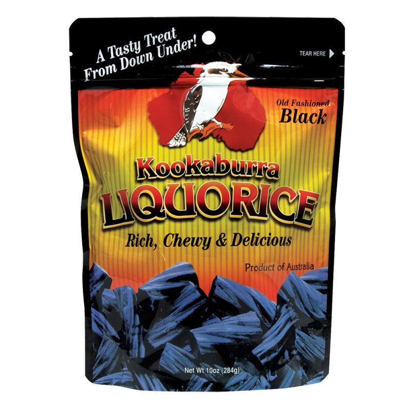 Wholesale Kookaburra Black Liquorice 10 Oz Pouch Bulk