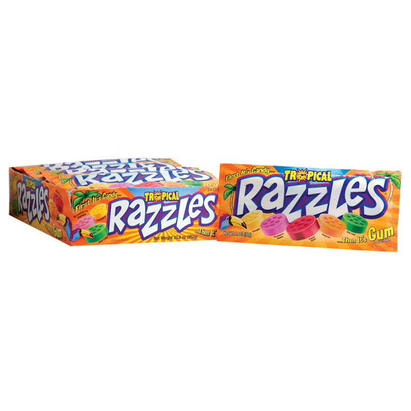 Wholesale Razzles Tropical 1.4 Oz Bag Bulk