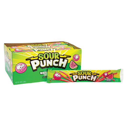 Wholesale Sour Punch Watermelon Straws 2 Oz- Bulk