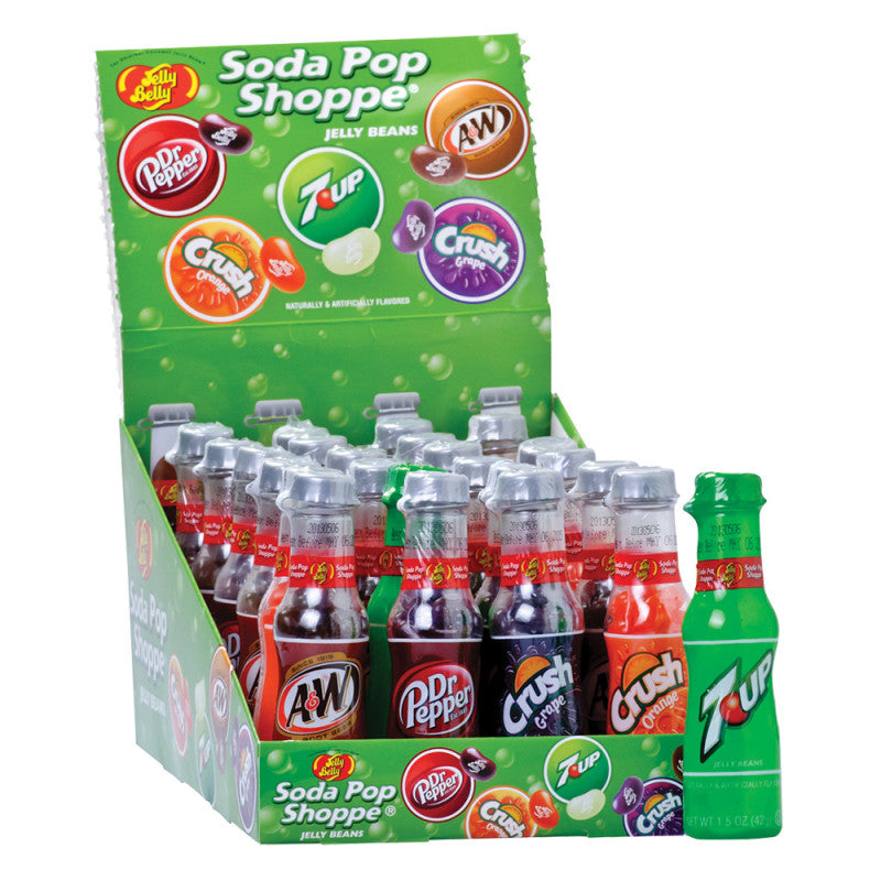 Wholesale Jelly Belly Soda Pop Shoppe Jelly Bean 1.5 Oz Bottles- Bulk