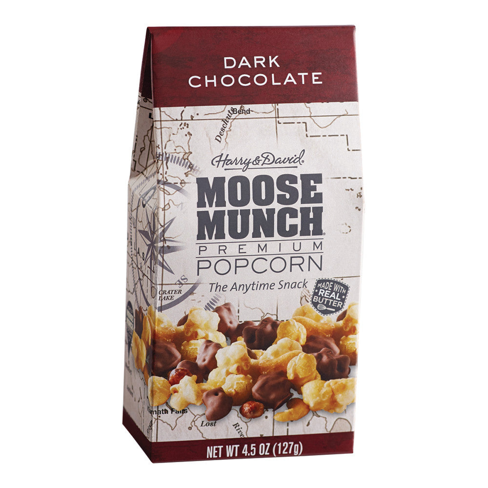 Wholesale Harry & David Dark Chocolate Moose Munch Popcorn 4.5 Oz Gable Box- Bulk