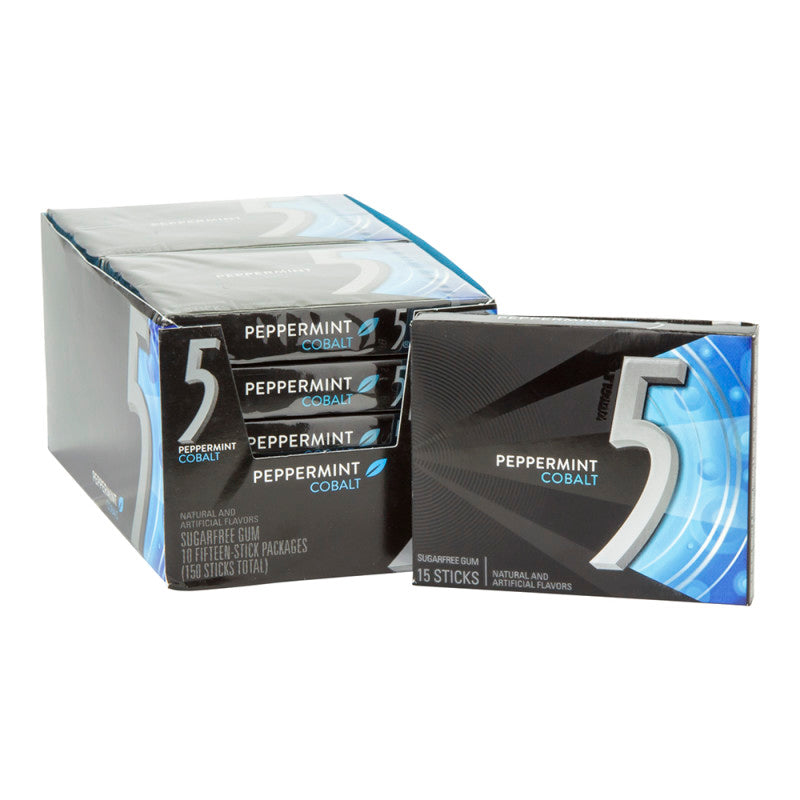 Wholesale 5 Cobalt Peppermint Gum- Bulk