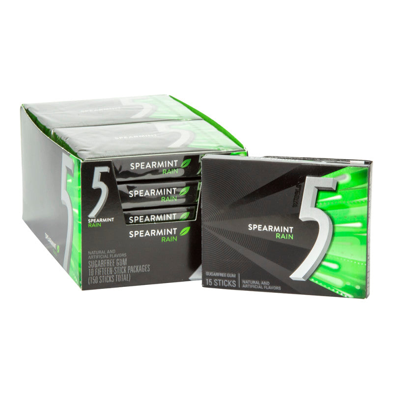 Wholesale 5 Rain Spearmint Gum- Bulk