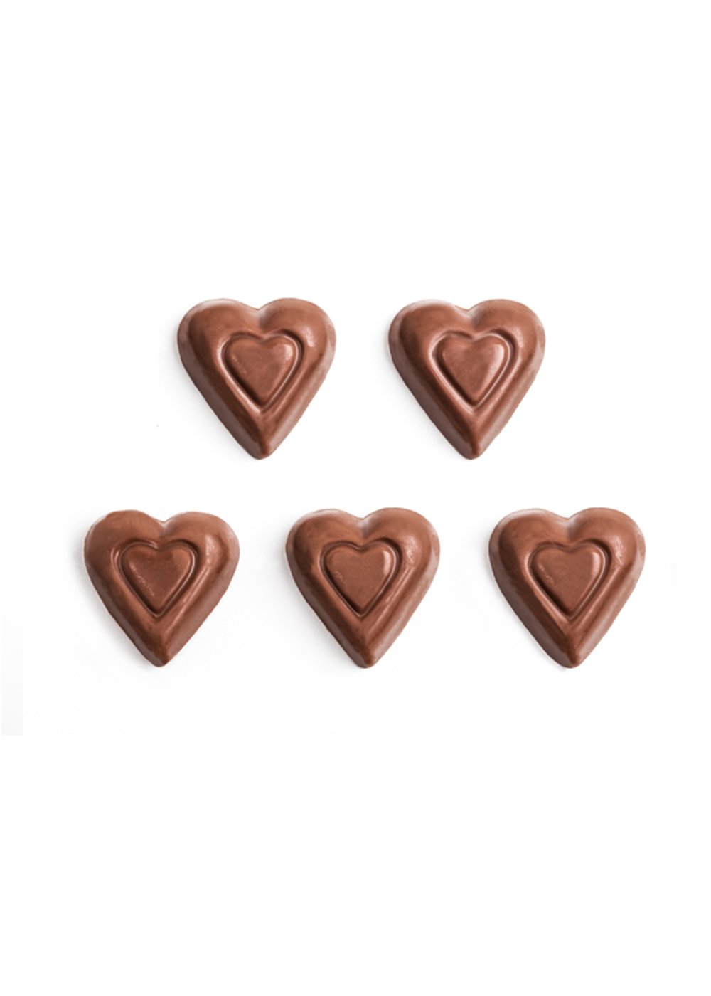 Wholesale Madelaine Chocolate Miniature Rainbow Hearts - 30 Lb Bag Bulk