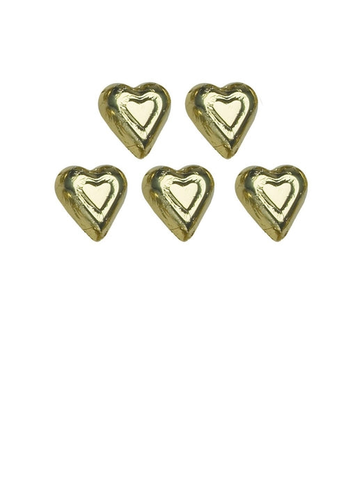 Wholesale Madelaine Chocolate Miniature Gold Hearts - 10 Lb Bag Bulk