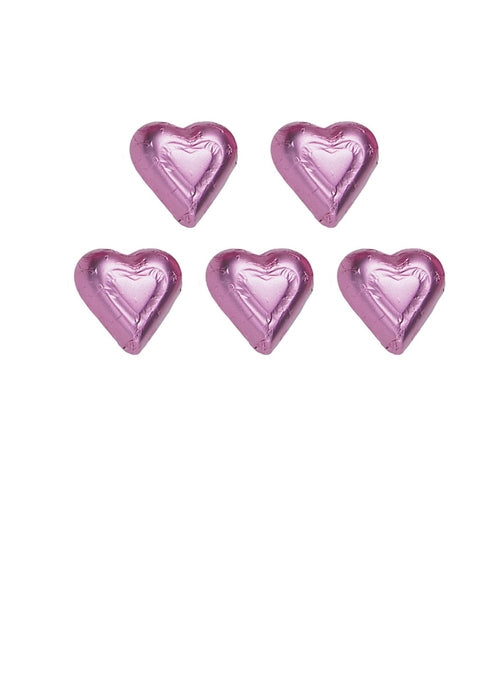 Wholesale Madelaine Chocolate Miniature Pink Hearts - 10 Lb Bag Bulk