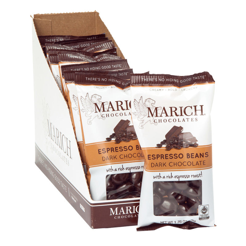 Wholesale Marich Dark Chocolate Espresso Beans 1.76 Oz Bulk