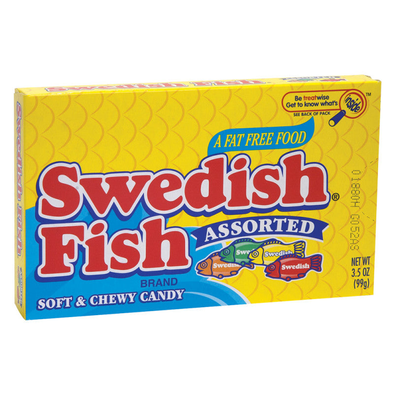 Wholesale Swedish Fish Assorted 3.5 Oz Theater Box- Bulk