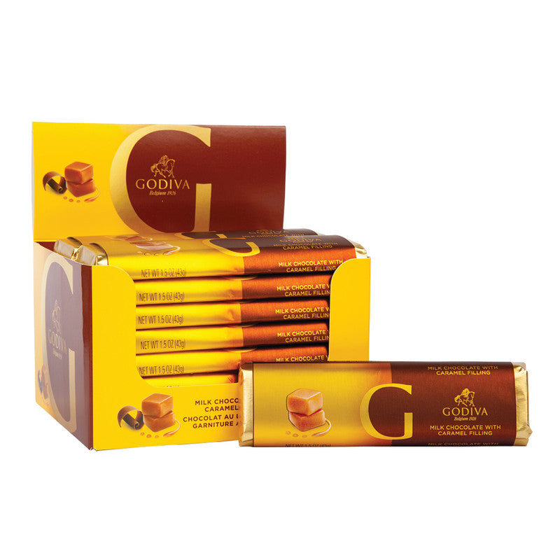 Wholesale Godiva Milk Chocolate Filled With Caramel 1.5 Oz Bar Bulk