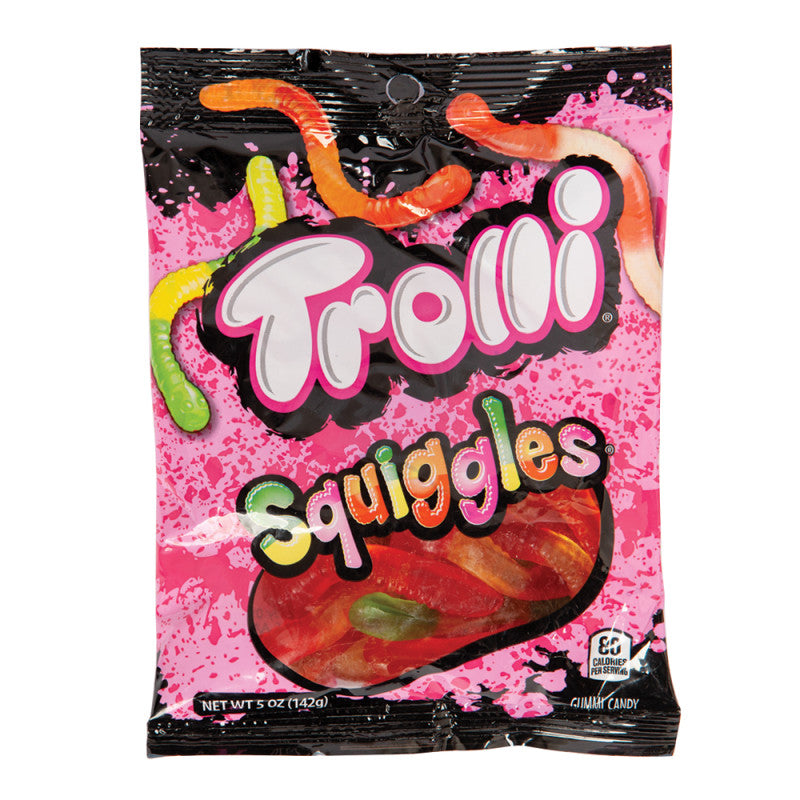 Wholesale Trolli Squiggles Gummy Worms 5 Oz Peg Bag Bulk