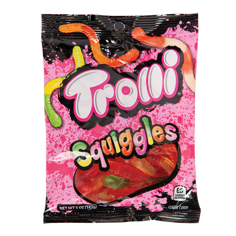 Trolli Squiggles Gummy Worms 5 Oz Peg Bag