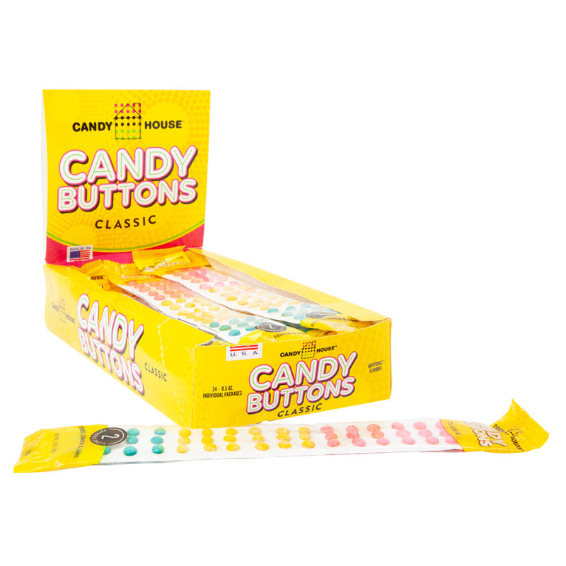Wholesale Candy House Candy Buttons 0.5 Oz- Bulk