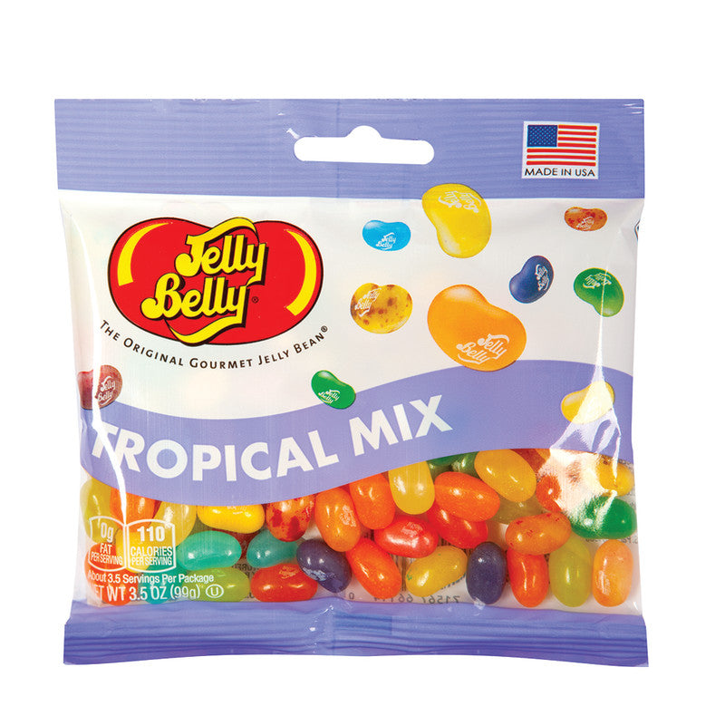 Wholesale Jelly Belly Tropical Mix Jelly Beans 3.5 Oz Bag Bulk