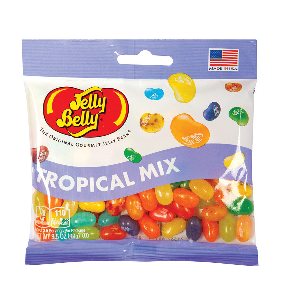 Jelly Belly Tropical Mix Jelly Beans 3.5 Oz Bag