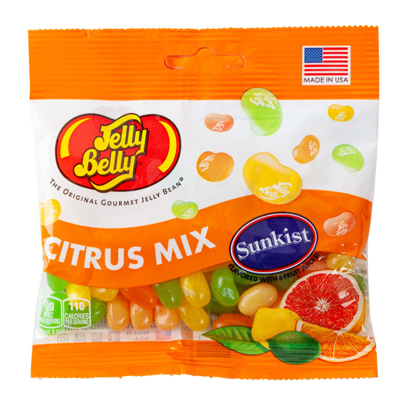 Wholesale Jelly Belly Sunkist Citrus Mix Jelly Beans 3.5 Oz Bag Bulk