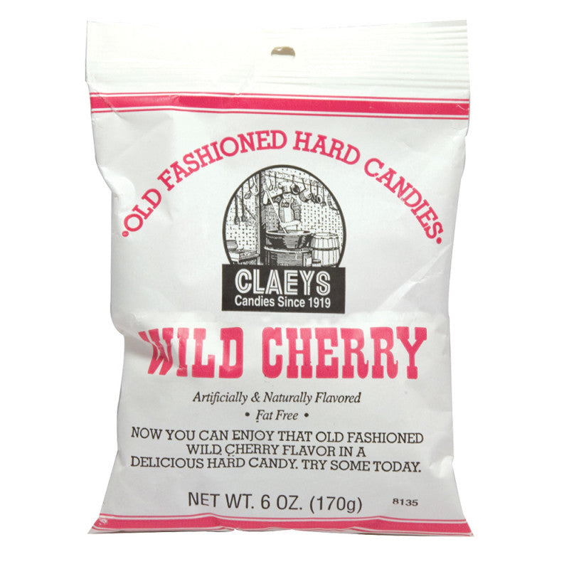 Wholesale Claey's Wild Cherry Drops 6 Oz Bag Bulk