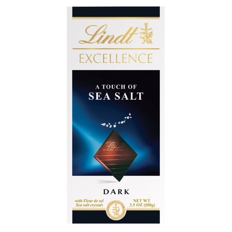 Wholesale Lindt Excellence Dark Chocolate Sea Salt 3.5 Oz Bar- Bulk