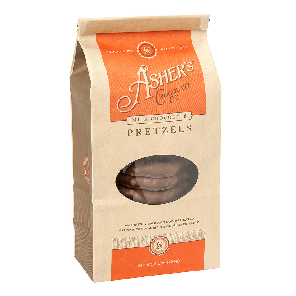 Wholesale Asher'S Milk Chocolate Pretzels 6.5 Oz Bag- Bulk