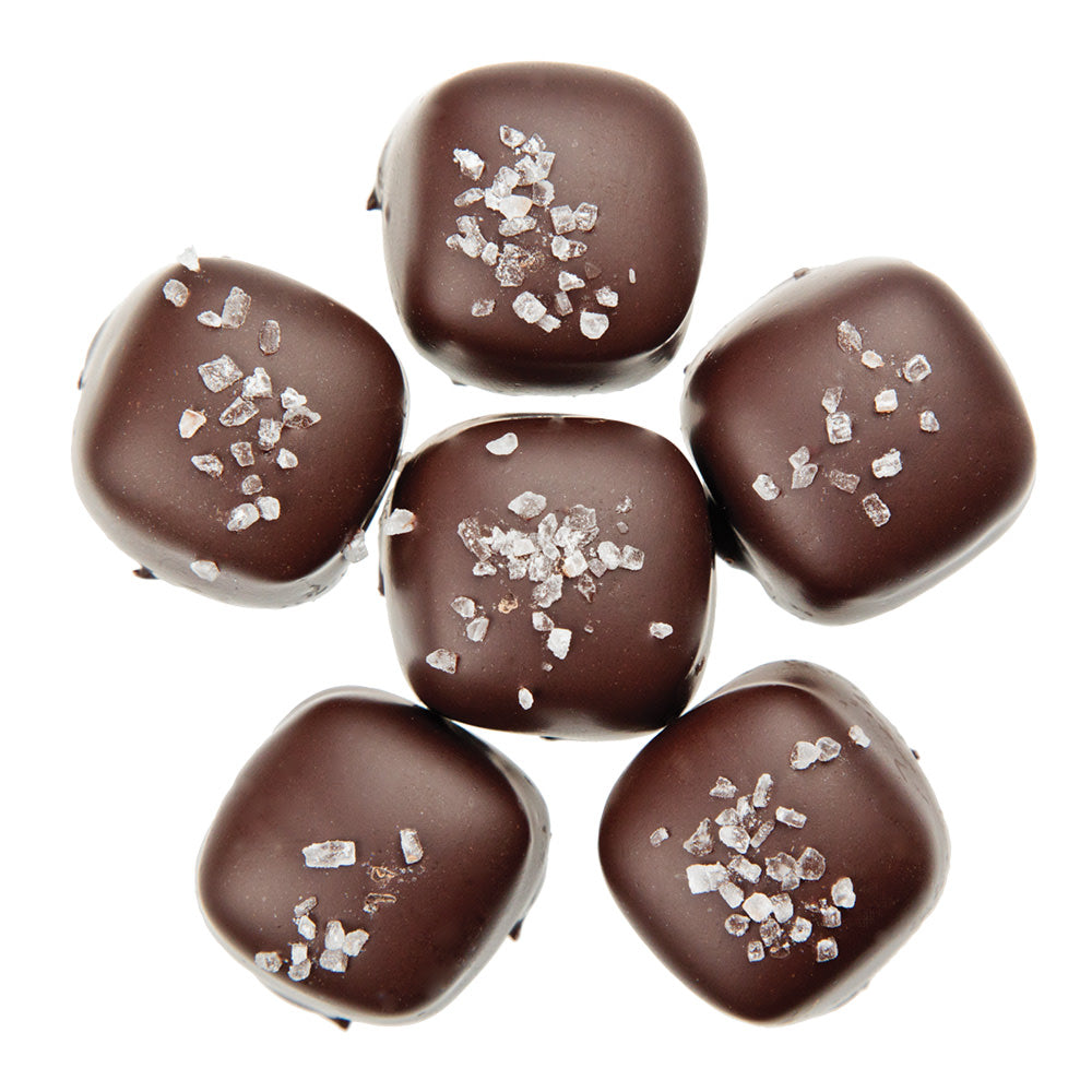 Wholesale BoxNCase Dark Chocolate Sea Salt Caramels- Bulk