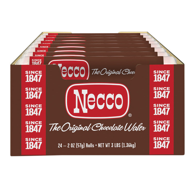 Wholesale Necco Chocolate Wafers 2.02 Oz Roll Bulk
