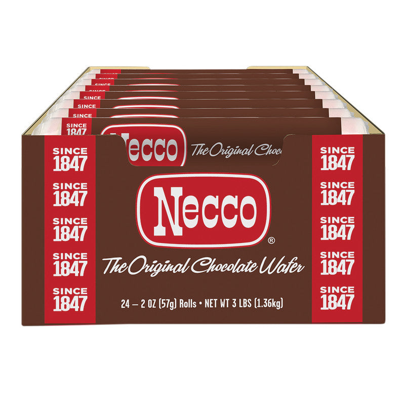 Wholesale Necco Chocolate Wafers 2.02 Oz Roll- Bulk