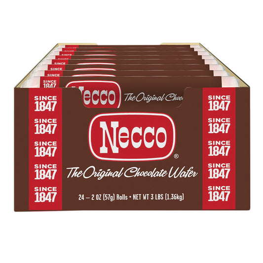 Wholesale Necco Chocolate Wafers 2.02 Oz Roll- Bulk
