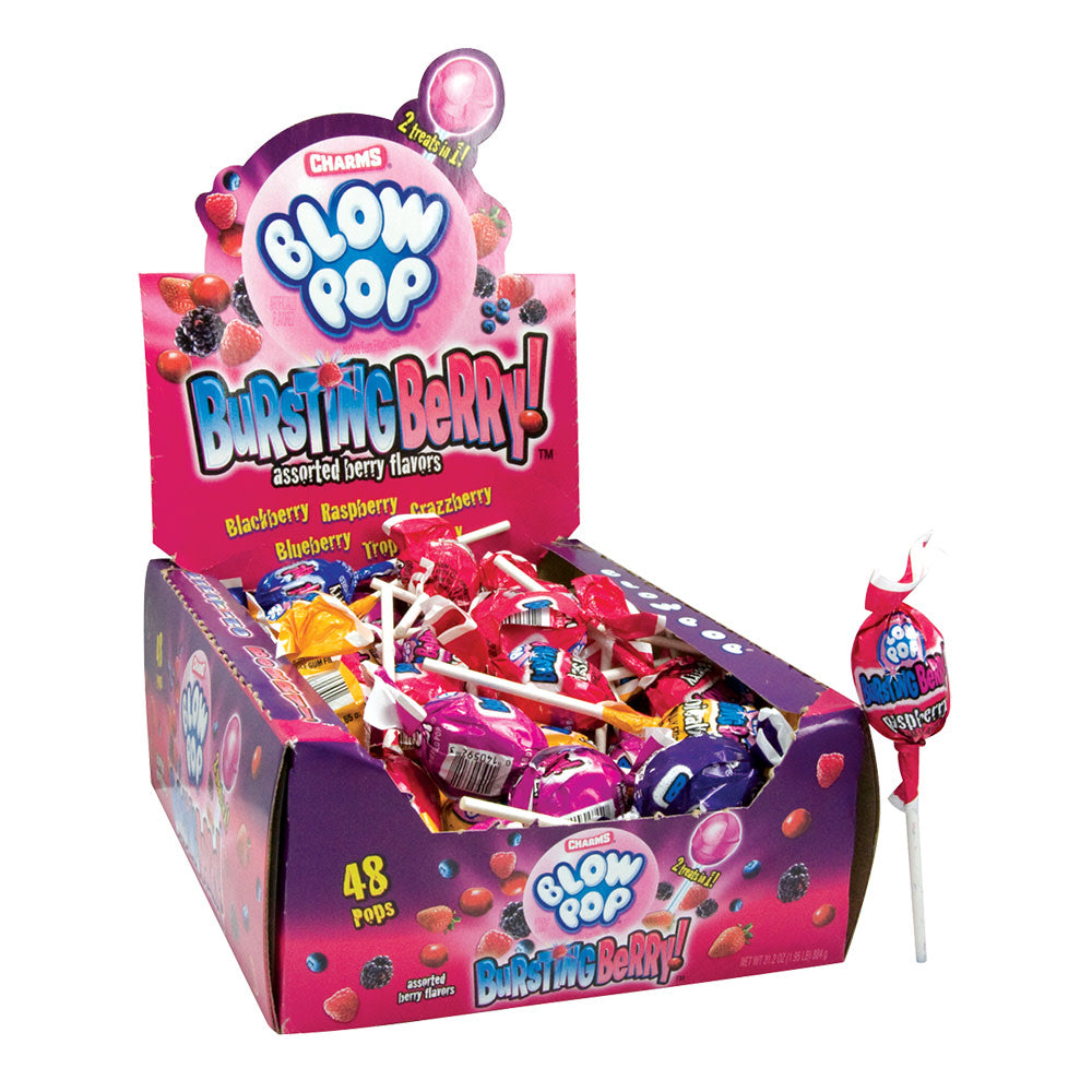 Wholesale Blow Pop Bursting Berry Lollipop Assorted Flavors- Bulk