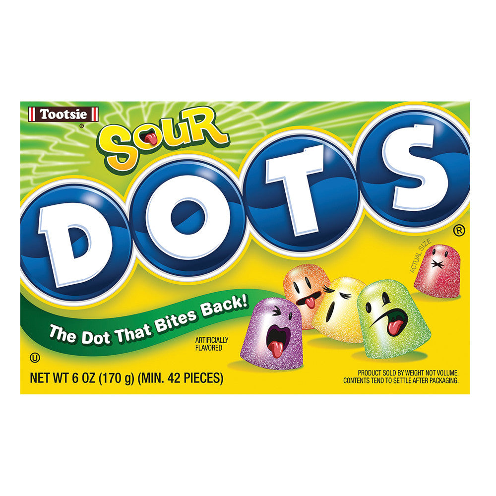 Wholesale Dots Sours Theater Box 6 Oz- Bulk