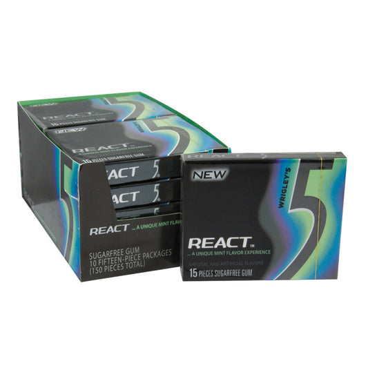 Wholesale 5 React Mint Gum- Bulk