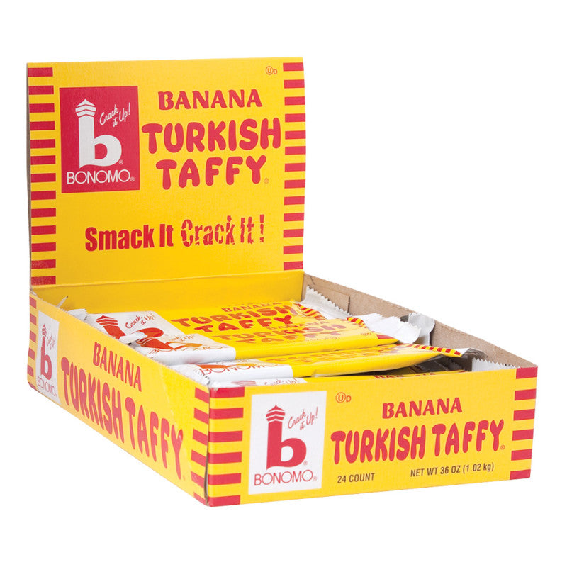 Wholesale Bonomo Turkish Taffy Banana 1.5 Oz Bulk