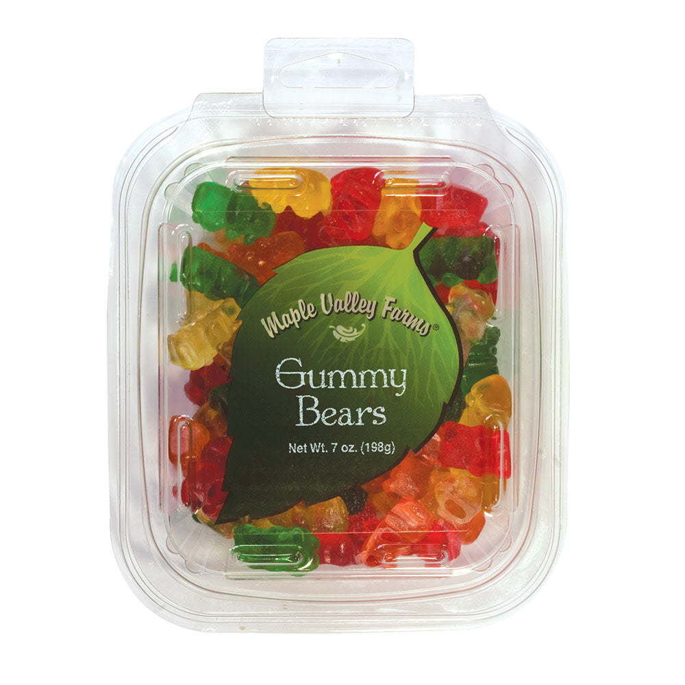 Wholesale Maple Valley Farms Gummy Bears 7 Oz Peg Tub- Bulk