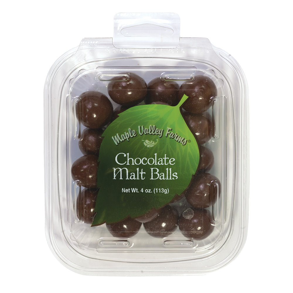 Maple Valley Farms Chocolate Malt Balls 4 Oz Peg Tub