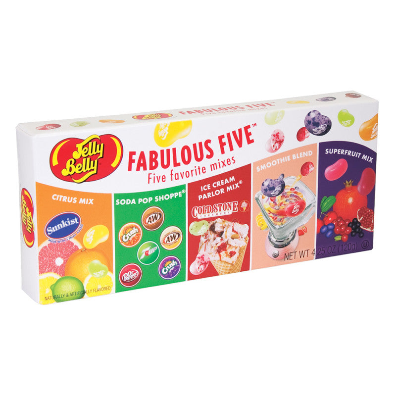 Jelly Belly Fabulous Five Jelly Beans Box BoxNCase